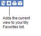 screen shot showing the Add to My Favorites button