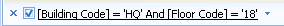 filter defintion with check box shown at the bottom of the grid to temporarily remove the filter 