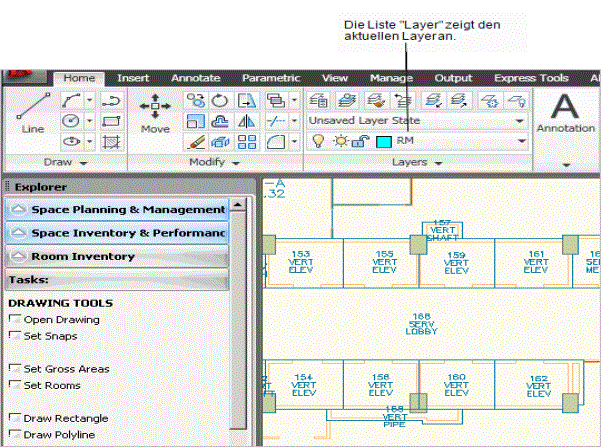 AutoCad-Layer-Symbolleiste