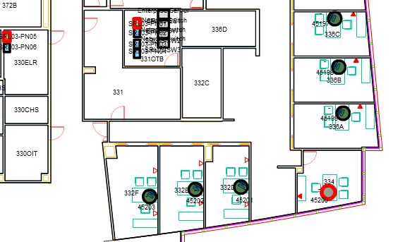 View Telecom Connections in the Floor Plan