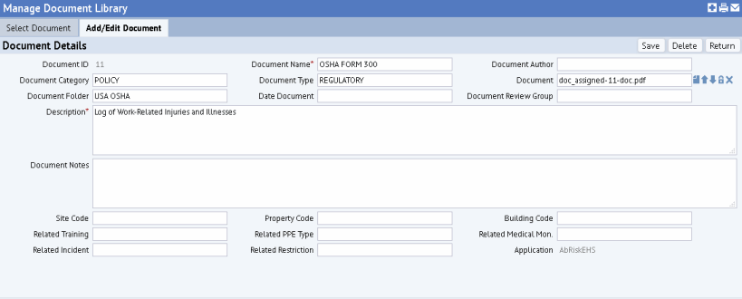 Manage Document Library