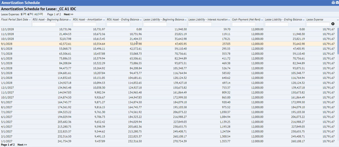 Amortization Schedule Concept