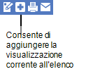 screenshot del pulsante Aggiungi a Preferiti personali