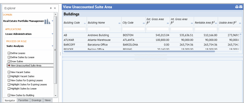 screen shot of the view shown after a Process Navigator task is selected