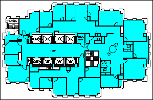 drawing showing the rentable area highlighted