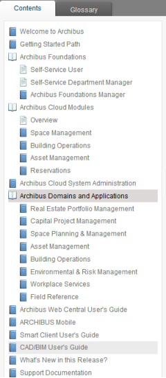 Using Archibus Help