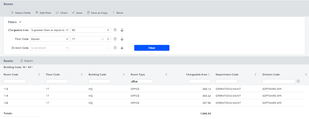 Filter the Report's Data
